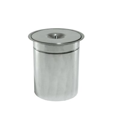 Imagem de Lixeira Pia Cozinha Embutir Granito Em Inox 5 Litros