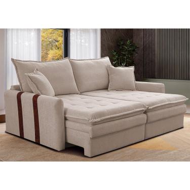 Imagem de Sofá  Sem Caixa Retrátil 1,60m Soft Bonnie Boucle Cama inBox