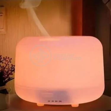 Imagem de Aromatizador Umidificador Difusor Eletrônico Ambiente Desing Minimalista Luz De Led Rgb 300Ml