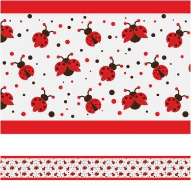 Imagem de Faixa Decorativa Adesiva Infantil Joaninha 5mx10cm - Quartinhos