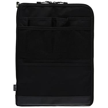 Imagem de LIHITLAB Capa para laptop, repelente de água e manchas, vertical para mochila, 34 cm x 25 cm, preta (A7683-24)