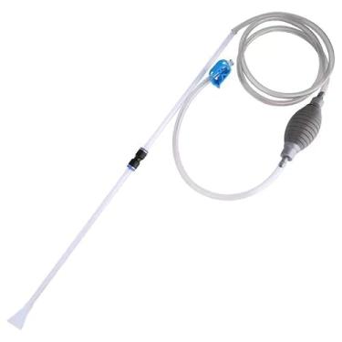 Imagem de Limpador de aquário e sifão de trocador de água de aquário com tubo de água mais fino, aspirador de pó de cascalho para kit de aquário, perfeito para limpar pequenos aquários (tipo extrusão)