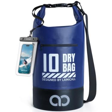 Imagem de Mochila impermeável Lamicall Dry Bag 10L/20L com capa de telefone