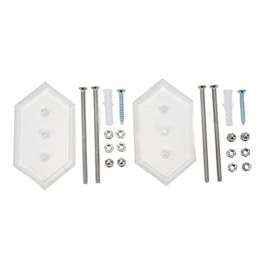 Imagem de Mbeysaq 2 conjuntos de suporte de parede para skate de acrílico transparente, kit de armazenamento para quarto, garagem (transparente)