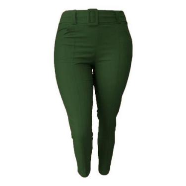 Imagem de Calça Plus Size Feminino Social Com Bolsos E Cinto  - Bucci Boutique, 