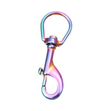 Imagem de Deevoka Mosquetão giratório com fecho de fivela de aço inoxidável 316, clipe de pressão de ponta única para mastro de bandeira, bandeira de varal de mergulho, 100mm