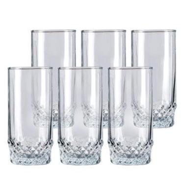 Imagem de Jogo c/6 Unid Copo 300ml Starlit Long Drink Vidro - TUUT
