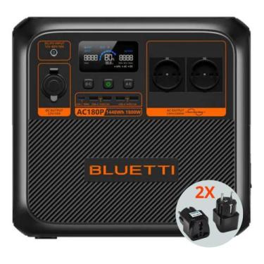 Imagem de Estação de Energia Portátil Bluetti AC180P 1440Wh 1800W Potente Leve C