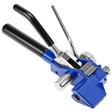 Imagem de QWORK Ferramentas de faixa, aço inoxidável, ferramentas de bandagem de arma, engrenagem de cinta, tensor de bandagem de tensão, para fixação e corte de correia de aço inoxidável