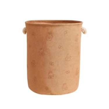 Imagem de Cesto Organizador Roupa Suja Dobrável Multiuso 25L Gatos - Rosa