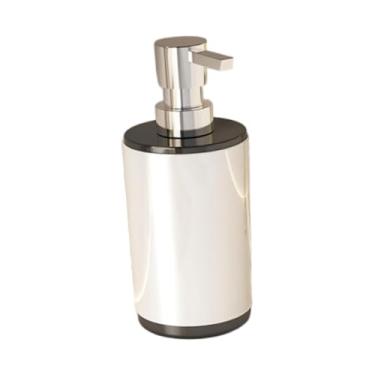 Imagem de Ｂｅｓｇａ Dispensador de sabonete líquido para mãos, recarregável, à prova de vazamentos, recipiente pequeno para sabonete líquido, frasco de xampu para, Branco