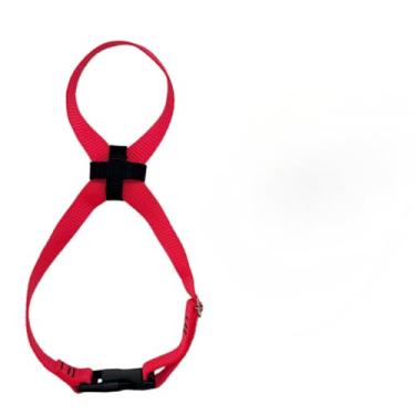 Imagem de Focinheira regulável para cães não machuca respirável confortável (Vermelho,Grande)