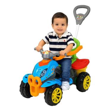 Imagem de Carrinho Andador De Passeio Infantil Quadriciclo Com Empurrador Maral,