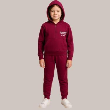 Imagem de Conjunto Feminino Infantil com Capuz e Zíper Kely & Kety, 14, Ripe plu