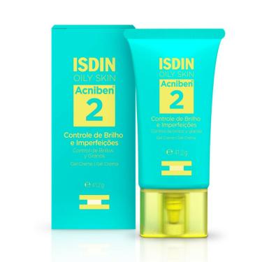 Imagem de Gel Creme Hidratante Facial Controle de Brilho e Imperfeições Isdin Oily Skin Acniben 2 - 41,2g
