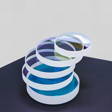 Imagem de Lentes de proteção a laser de fibra de 5 peças (37 x 7 mm), lentes protetoras de soldagem a laser com revestimento dupla face para máquina de solda a laser, transmitância de 99,9%, compatível com