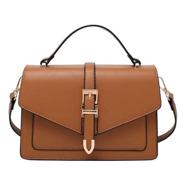 Imagem de ALWY Bolsa Feminina Vintage Tiracolo Sofisticada Luxuosa Passeio Shopping (Marrom)