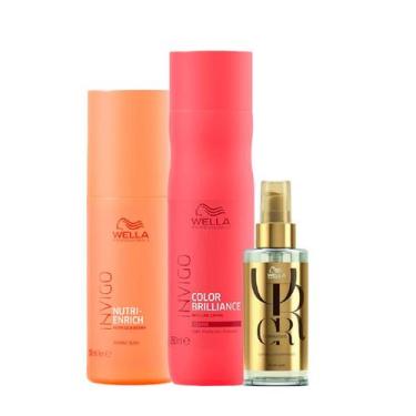 Imagem de Shampoo Brilliance, Leave-in Enrich e Oil Reflections - Wella - Wella 