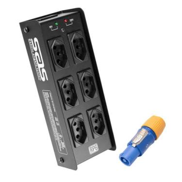 Imagem de Régua de Energia para Palco Santo Angelo 6 Tomadas RP6 Profissional