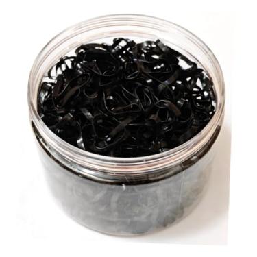 Imagem de Mini faixas elásticas de cabelo, 2000 peças de suportes de rabo de cavalo pequenos, sem vincos e sem danos para crianças, meninas (preto)