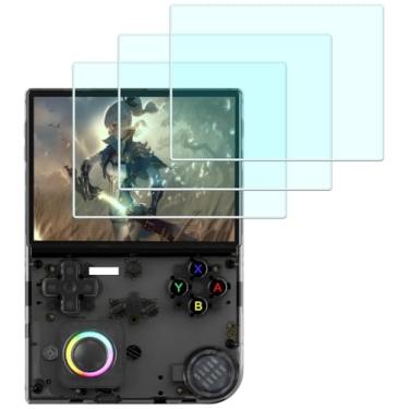 Imagem de Hxdzieory Protetor de tela para console de jogos ANBERNIC RG40XXV (para acessórios), 0,3 mm alta definição 9H dureza óptica LCD premium capa protetora de vidro premium [3 peças]