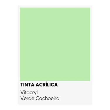 Imagem de Tinta Semibrilho Premium Verdes - Vitacryl, Verde Cachoeira, 3,6 lts