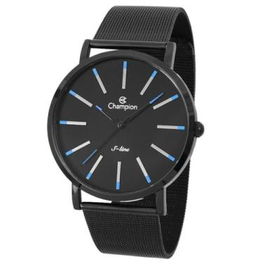 Imagem de Relógio de Pulso Masculino Preto Champion Slim Analógico CN21023D