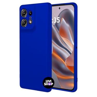 Imagem de Capa Case Capinha Compatível Motorola G75 Silicone Com Bordas Elevadas Aveludada Forro Premium (AZUL ROYAL)