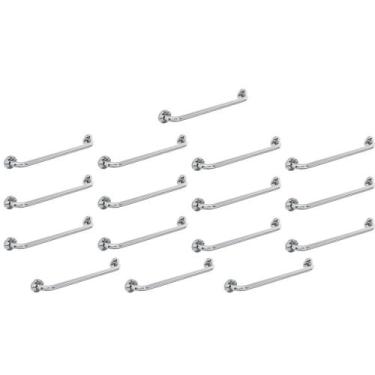 Imagem de Barra Alça de Apoio 80cm Inox Kit 16 Uni Idoso Cadeirante Acessibilida