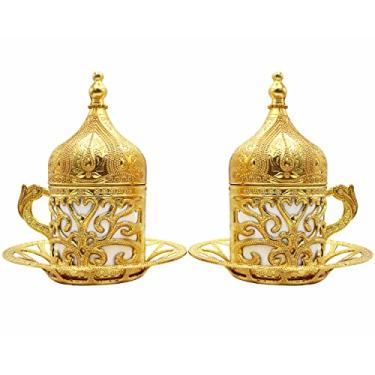 Imagem de Xícara de café marroquino turco grego (dourada)