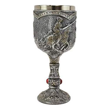 Imagem de Estatueta de Cálice de Cálice de Cavalaria Cavaleiro Real Medieval Carregamento Cavaleiro Cavaleiro
