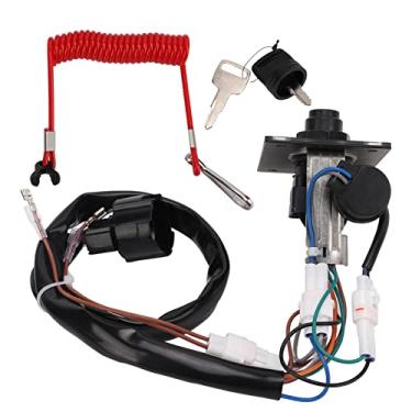 Imagem de aqxreight Painel de Interruptor de Ignição de Motor Marítimo Marine Tecla única Vertical 37100-96J24 Substituição para Especificações Número Referência 37100-96J14 Você Auxilia a necessidade. você é