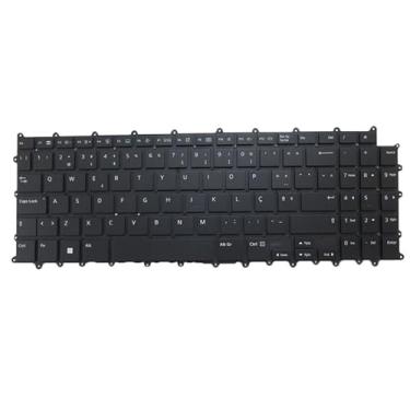 Imagem de Teclado Retroiluminado para Laptop para LG 16Z90R 16Z90R-A 16Z90R-A.ADB9U1 16Z90R-EA70 16Z90R-G 16Z90R-G.AA56C2 16Z90R-G.AA78C2 Portugal PO Preto Sem Moldura Novo