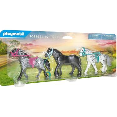Imagem de Brinquedo Playmobil Horse Trio