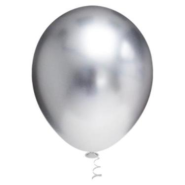 Imagem de Balao Platino 09 Prata C/25 Pic Pic