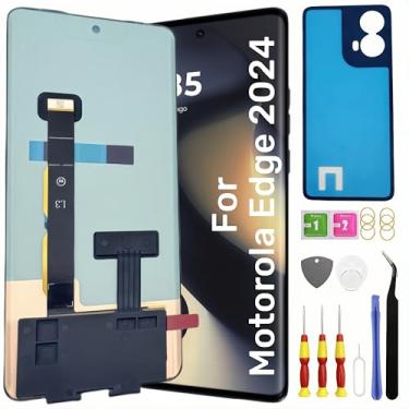 Imagem de Tela de substituição original OEM para Motorola Moto Edge 2024 para Moto Edge 2024 Tela LCD digitalizador sensível ao toque Pantalla com kit de ferramentas XT2405V (sem moldura)