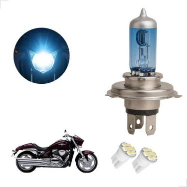 Imagem de Lâmpada Halógena Super Branca H4 para Moto SUZUKI BOULEVARD 1500 2009 