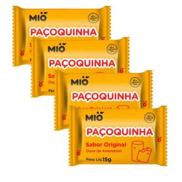 Imagem de Kit 4 Pacoquinha Rolha Mió Sabor Original 15g