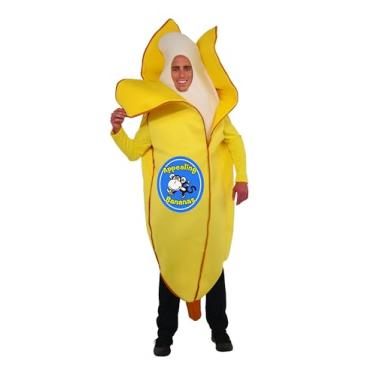 Imagem de Fantasia masculina atraente de mascote banana Forum Novelties, Multicolorido., Tamanho Único