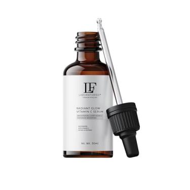 Imagem de LF Laboratories Soro Radiant Glow de vitamina C com retinol, peptídeos, niacinamida e ácido hialurônico – Soro facial clareador e antienvelhecimento para manchas escuras e linhas finas – 30 ml