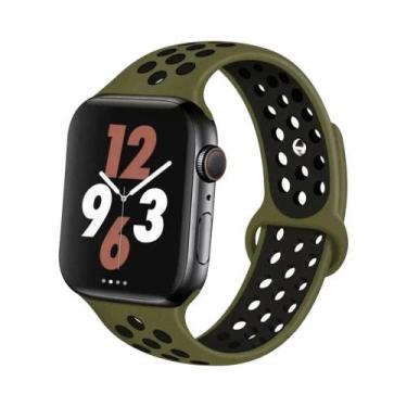 Imagem de Pulseiras De Silicone Para Apple Watch De 45mm, 44mm, 49mm, Ultra2, 40