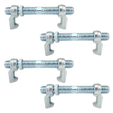 Imagem de ZUVELLO Conexões de ponte de parafuso de contêiner de 280 mm para frete marítimo e ferroviário padrão caixa de bloqueio de conexão de contêiner, pacote com 4