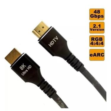 Imagem de Cabo Hdmi 2.1 8K 144HZ Ultra Hd 3 Metros Blindado 7680P