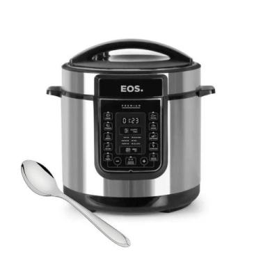 Imagem de Conjunto de Panela de Pressão Elétrica 6l Eos e Colher Para Arroz Lagu