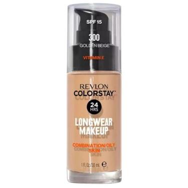 Imagem de Revlon Colorstay Base Líquida Oil Skin 24 Hrs FPS 15 30ml, 300 Golden 