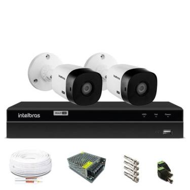 Imagem de Kit Câmera Intelbras com 2 Câmeras de Segurança 720p, Sem HD