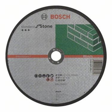 Imagem de Disco Corte Para Pedra 230mm Grão 30 - 2608.603.180-000 - Bosch Disco Corte P-pedra 230...