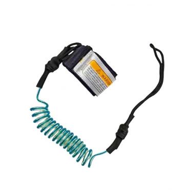 Imagem de HerFarCai Coleira de prancha de surf, corda reta para prancha de surf com alça de pulso/tornozelo - Design universal para shortboards, longboards, pranchas de remo - acessório de substituição para