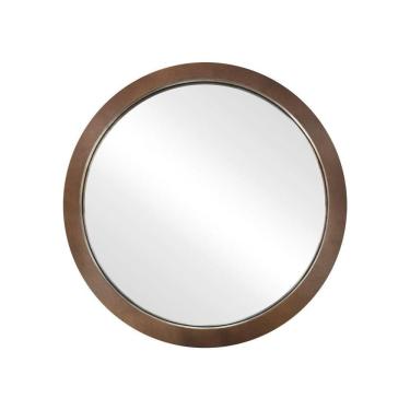Imagem de Espelho Emoldurado Sandy Freijó 45cm Redondo