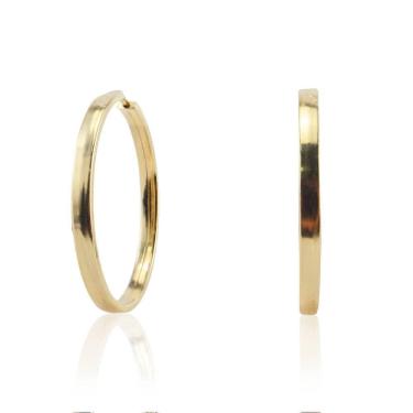 Imagem de Brinco Argola Redondo 2 Cm Em Ouro 18K